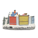 Villaggio Natalizio Città di Natale 41x30x22 cm con Luci Suoni e Movimento