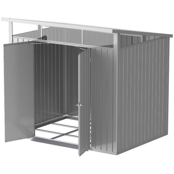 Casetta Box da Giardino 249,1x209,3x231,3 cm in Acciaio Zincato Grigio sconto