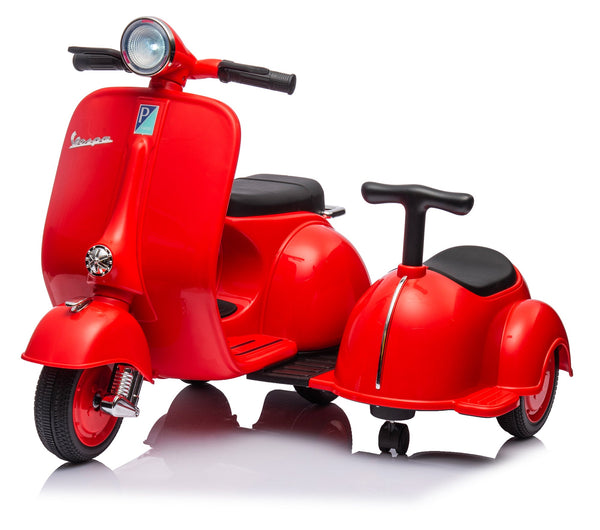 Piaggio Vespa con Sidecar Small Elettrica 6V per Bambini Rossa sconto