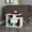 Tavolino da salotto 54x40x45 cm Labirent bianco