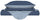 Copripiumino con Sacco e Federe Doubleface Avio\/Azzurro Varie Misure
