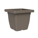 Vaso Quadrato Indoor e Outdoor Tera Nazca Sand 39x39 cm in Plastica Riciclata Sabbia 