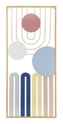 Pannello da Muro Colorful 37x2x84 cm in Ferro Multicolor      
