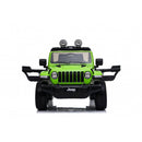 Macchina Elettrica per Bambini Fuoristrada Jeep Wrangler Rubicon 12V con Telecomando Verde