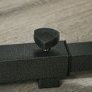 Supporto per Bilanciere Regolabile in Altezza 60-87x65x121-158 cm in Acciaio ed EVA Nero