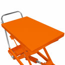 Pedana Idraulica 81x50,5 cm per Sollevamento fino a 500Kg in Acciaio Arancione