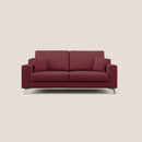 Divano 2 Posti 146x95x91 cm in Tessuto Rosso
