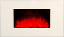 Camino Elettrico da Parete Effetto Fiamma 2000W CheminArte White Loft Bianco