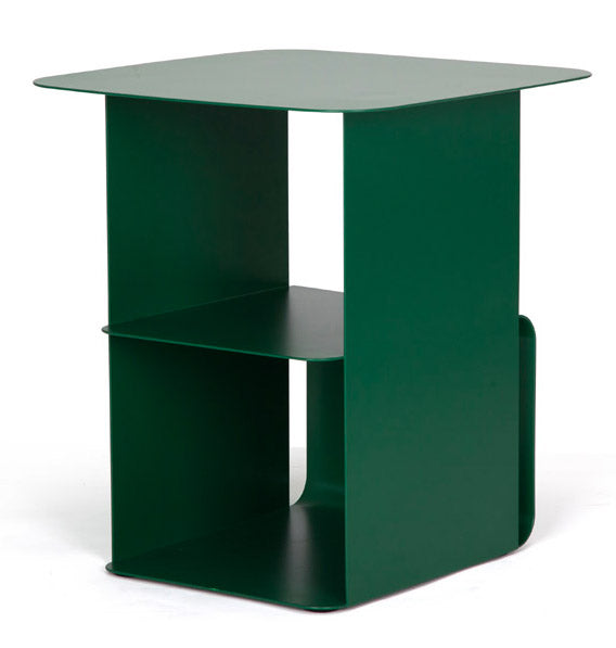 sconto Tavolino Moderno 41x41x45,5 cm in Acciaio Verde Bosco