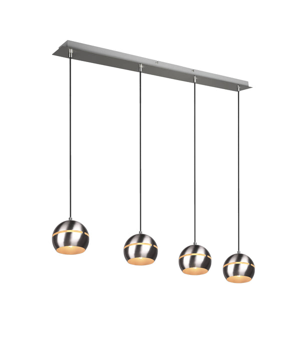 Lampada a Sospensione da Interno E14 in Metallo Nickel Opaco sconto