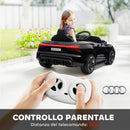 Macchina Elettrica per Bambini 12V con Licenza Audi E-Tron GT Nera