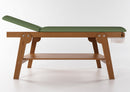 Lettino da Massaggio Visita Fisioterapia Fisso 2 Sezioni 190x70x75 cm 250Kg Verde