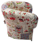 Poltrona Imbottita 65x65x75 cm in Tessuto Renier Romanticarden