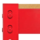Banco da Lavoro Porta Attrezzi 100 cm in Acciaio Senza Bulloni Rosso 