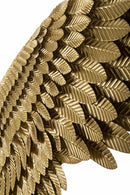 Pannello Super Ali Coppia 60x8x146 cm in Ferro Oro      