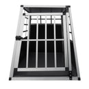 Gabbia per Trasporto Animali Grande per Auto 65x90x69 cm Angolo 65° in Alluminio  