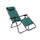 Sedia Sdraio Zero Gravity Reclinabile Pieghevole 88x65x110 h cm in Acciaio e Textilene Verde Scuro