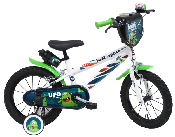 Bicicletta per Bambino 14" 2 Freni Ufo Bianca/Verde online