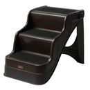 Scaletta Pieghevole 3 Gradini per Animali Domestici Marrone 49x39x39 cm 