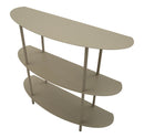 Console Saturno Tortota 90x28x81 cm in Metallo Grigio tortora      