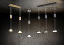 Faretto da Interno a led in Alluminio Ottone Satinato