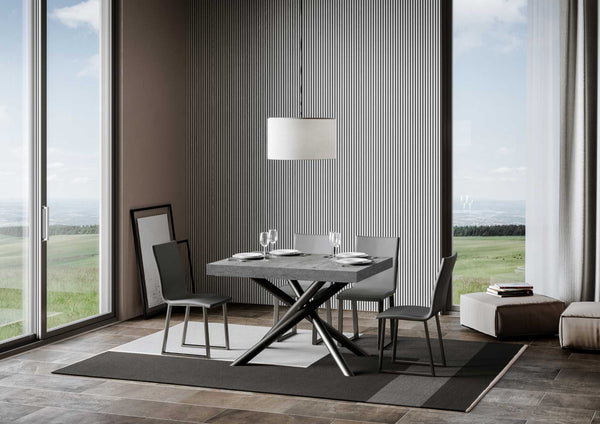 sconto Tavolo 130x90x77 cm Famas Fix Cemento