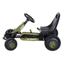 Go-Kart a Pedali per Bambini Verde e Nero 