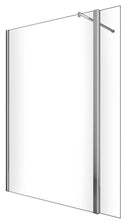 Parete Doccia Walk-In con Antina in Cristallo Trasparente 8mm H200 Varie Misure