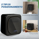 Asciugatrice ad Aria 48x40x56 cm Carico 4kg con Timer e Programma Smart in Acciaio Inox e ABS Nero      