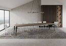  Tavolo Allungabile 140-400x90x77 cm Paxon Premium Tortora Telaio Antracite