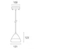 Lampada a Sospensione da Esterno a LED 20W 4000K Sovil Bianco