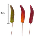Set 12 Peperoncini Artificiali Altezza 9 cm