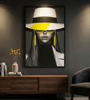 Stampa con LED su Tela Margot 80x4x120 cm in Tela e Plastica e MDF Multicolor      