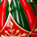 Sfera resina verde e rosso cm Ø39,8xh43,2