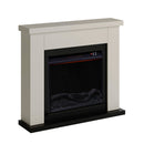 Camino Elettrico da Pavimento 99x88,3x25 cm Effetto Fiamma 1500W Sined Asciano Beige