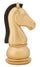 Statua Cavallo Oro e Nero 10,5x8,5x19 cm in Poliresina