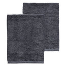 Set Spugna Asciugamani Ospite + Salvietta Grigio Scuro