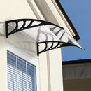Pensilina Tettoia in Policarbonato 75x120 cm  Trasparente