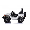 Macchina Elettrica per Bambini Fuoristrada Jeep Wrangler Rubicon 12V con Telecomando Bianco