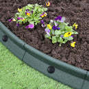 Set 4 Pezzi Bordatura da Giardino 120 cm Flessibile Verde  