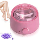Scaldacera Elettrico Rosa Kit Depilazione 100 gr di Cera e 10 Legnetti Inclusi