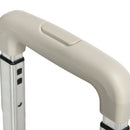 Carrello per Spesa Pieghevole con RuoteSaliscale in Alluminio Bianco      