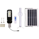 Faretto Solare a LED da Giardino 68x37x16 cm in Alluminio Argento Nero e Bianco
