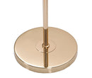 Lampada da Terra Move Ø40x161 cm in Ferro e Tessuto Oro e Bianco      