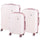 Set 3 Valigie Rigide con Ruote Easy Roll Trolley Bagaglio da Viaggio Rosa Gold