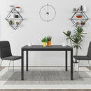 Tavolo Allungabile 120x80 cm in MDF e Acciaio Moster Antracite Grigio