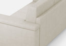 Divano 3 Posti 208x85x85 cm Marrak in Tessuto Latte