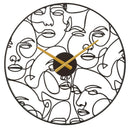 Orologio da Muro Faces Ø 50x3,5 cm in Ferro 