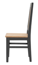 Set 2 Sedie 44x44x96 cm in Legno di Abete Malé Marrone e Grigio