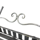 Portapiante Fioriera da Giardino a 3 Livelli con Ruote Argento 53x39x79 cm 
